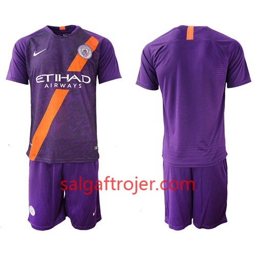 Manchester City Fodboldtrøjer Børn 3. sæt 2018/19 Kort ærmer Manchester City Fodboldtrøjer Børn 3. sæt 2018/19 Kort ærmer